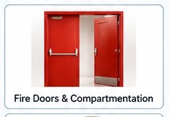 Fire doors and compartmentation