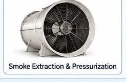 Smoke extraction and pressurization